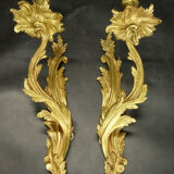 Pair of sconces with 1 fire Louis XV style