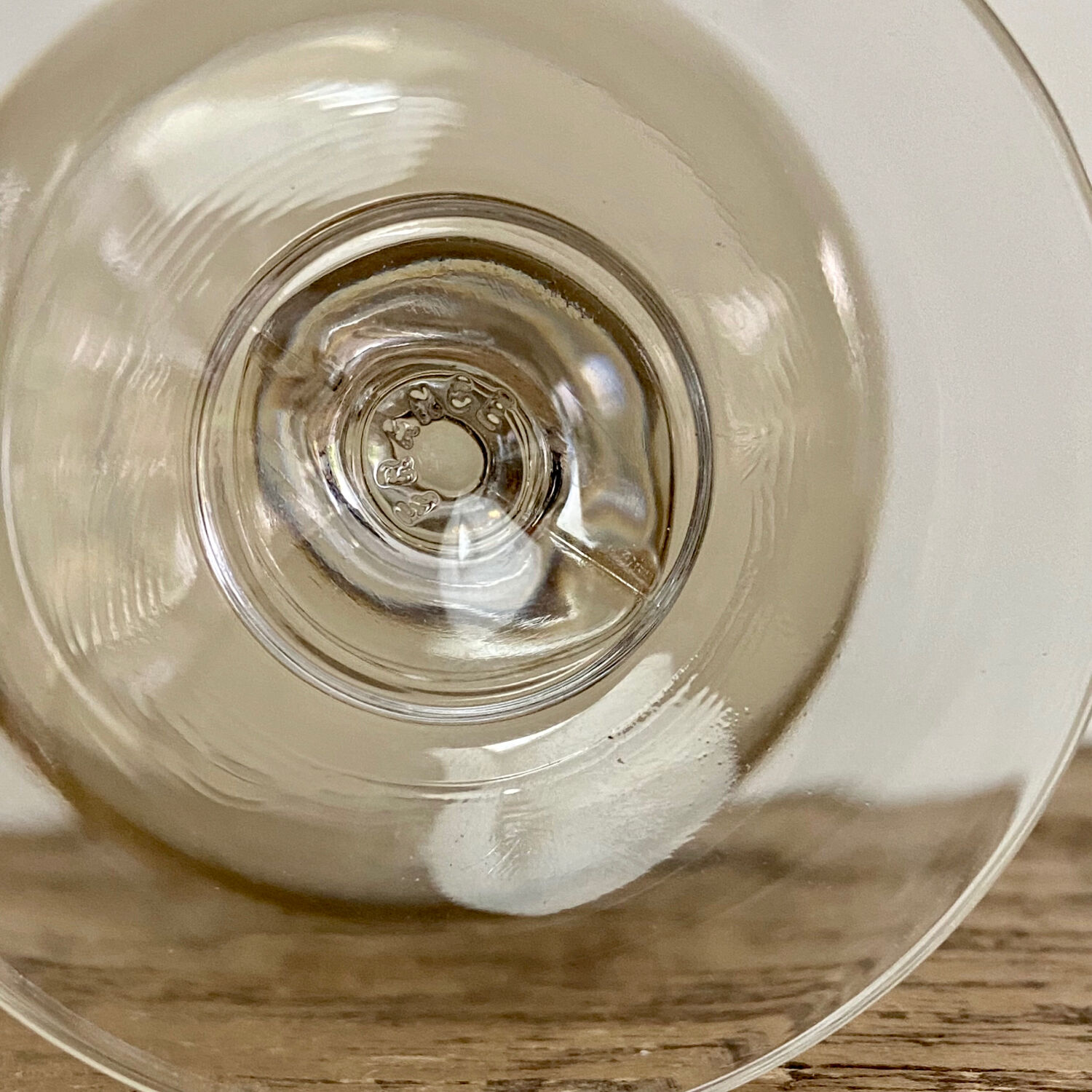 4 vintage luminarc smoked glasses