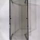 Rectangular coffee table from the 70s in chrome steel and smoked glass top