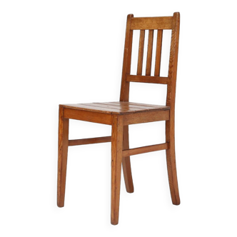 Wooden geometric chair , France ca. 1940
