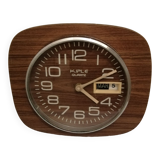 Wall clock year 1960/70 in formica