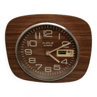 Wall clock year 1960/70 in formica
