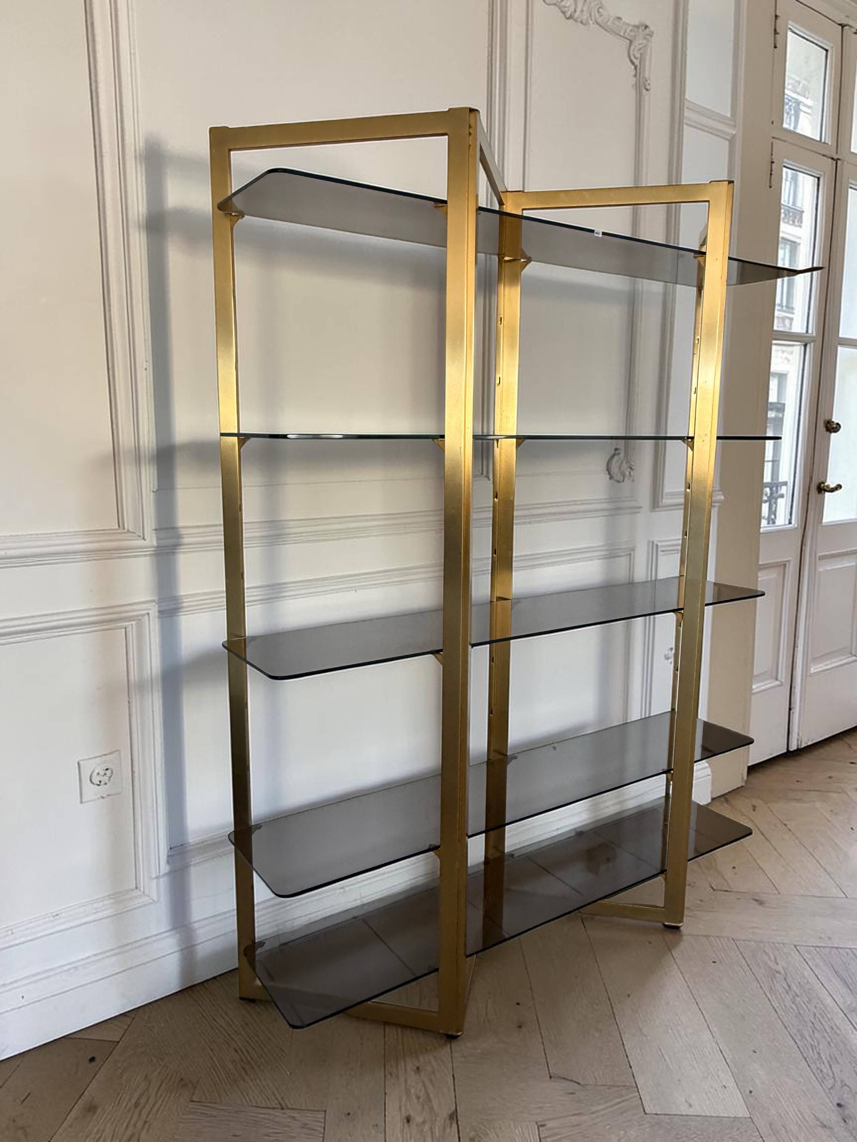 1970s "ARTELANO" SHELF FOR ROCHE BOBOIS IN THE FORM OF A SCREEN