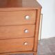Wooden commode with 3 drawers, storage unit, antique, Art Deco