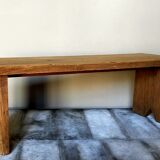 Booster bench Reconstruction in raw solid oak