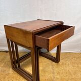 Tables gigognes rétro vintage en teck du milieu du siècle par G Plan – Élégantes années 1960