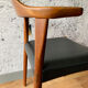 Lot of 4 wooden & skai chairs