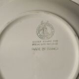 Set of 2 hollow plates Moulin des Loups - Ontario model - orange flowers