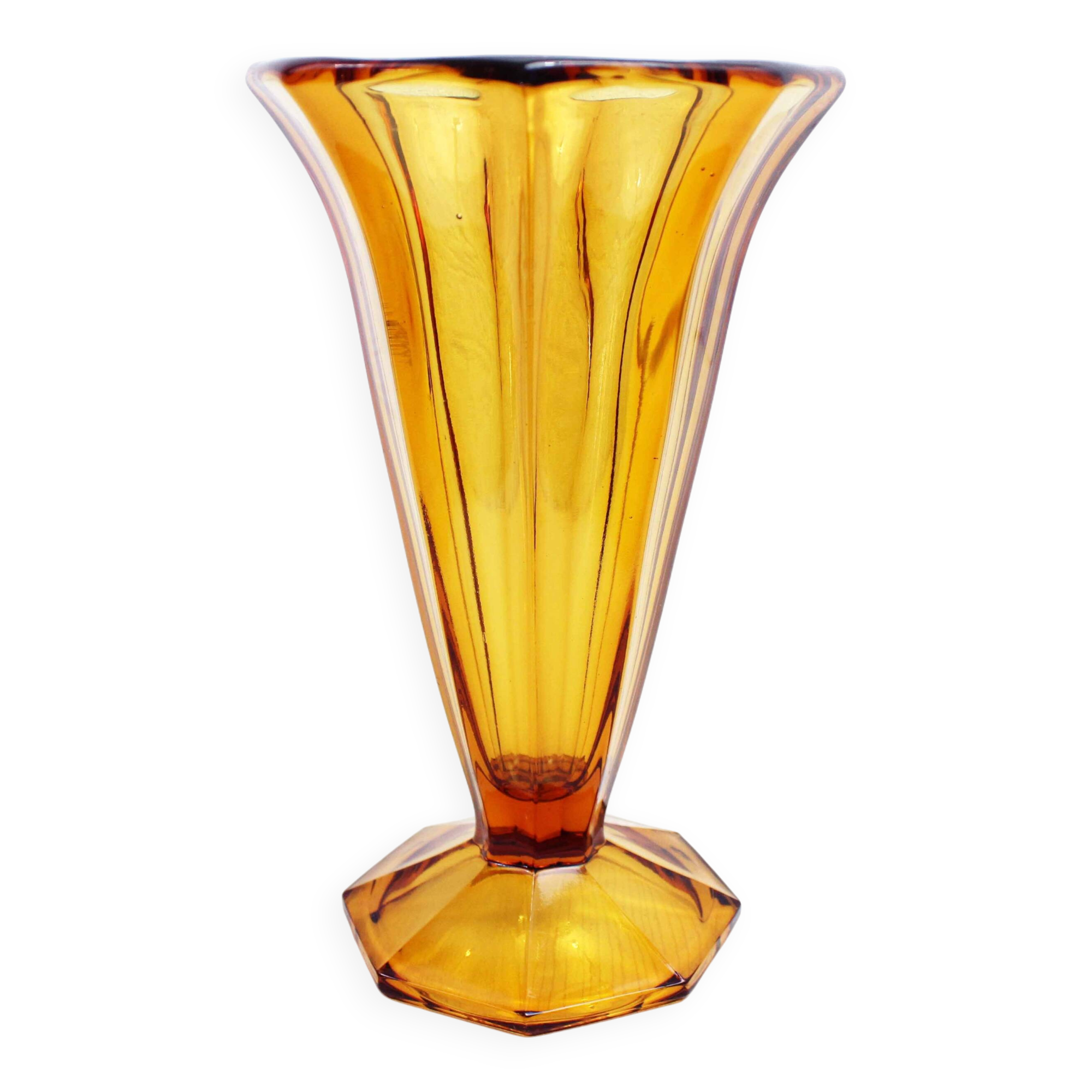 Art Deco glass vase 1930