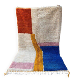 Handmade pure wool rug, size 100 x 200 cm