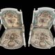 Pair of Louis XVI Cabriolet Armchairs - Lacquered and Upholstered Beech