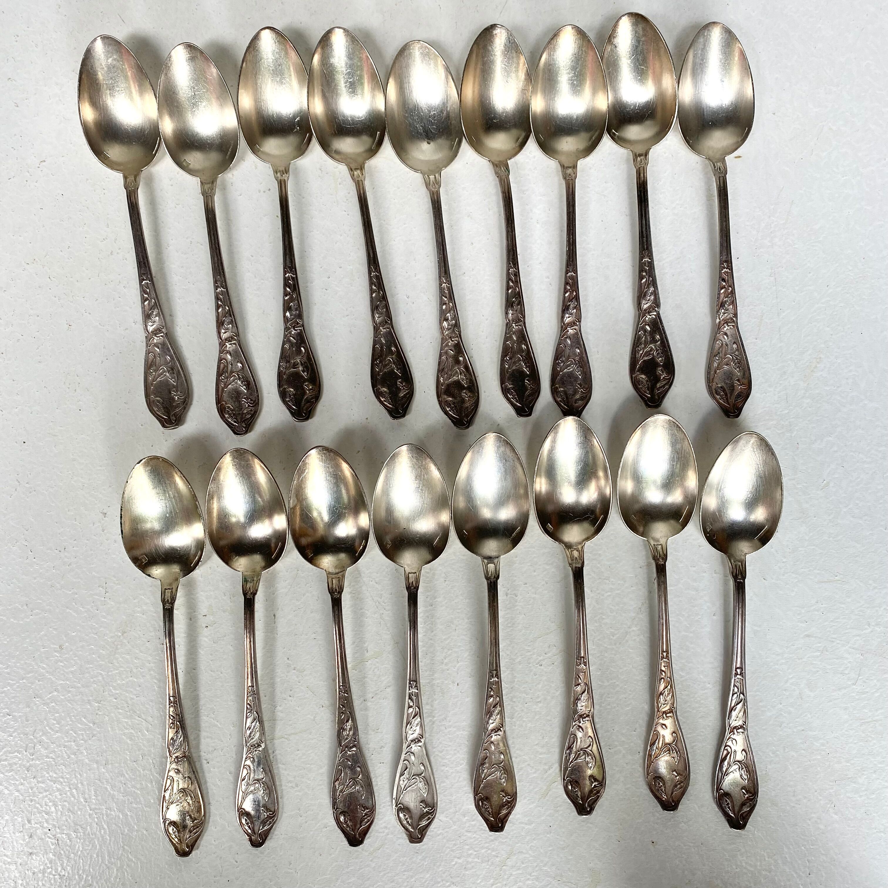 Antique silver-plated spoons