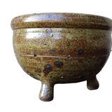 Grande passoire vintage française en céramique