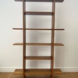 Pair of shelves/bookcases in elm by Roland Haeusler for Maison Regain.