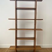 Pair of shelves/bookcases in elm by Roland Haeusler for Maison Regain.