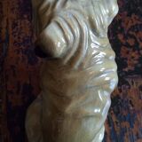 Chien en faience - h 16 cm