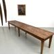 XXL farmhouse table 4 metres in solid pine - 6 legs - 1950s
