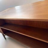 Vintage teak desk: double sided