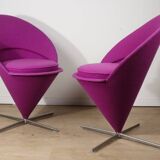 Pair of Verner Panton “Cone Chair” model chairs, Vitra edition