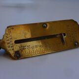 Old brass spring scale 12 kg (pocket scale)