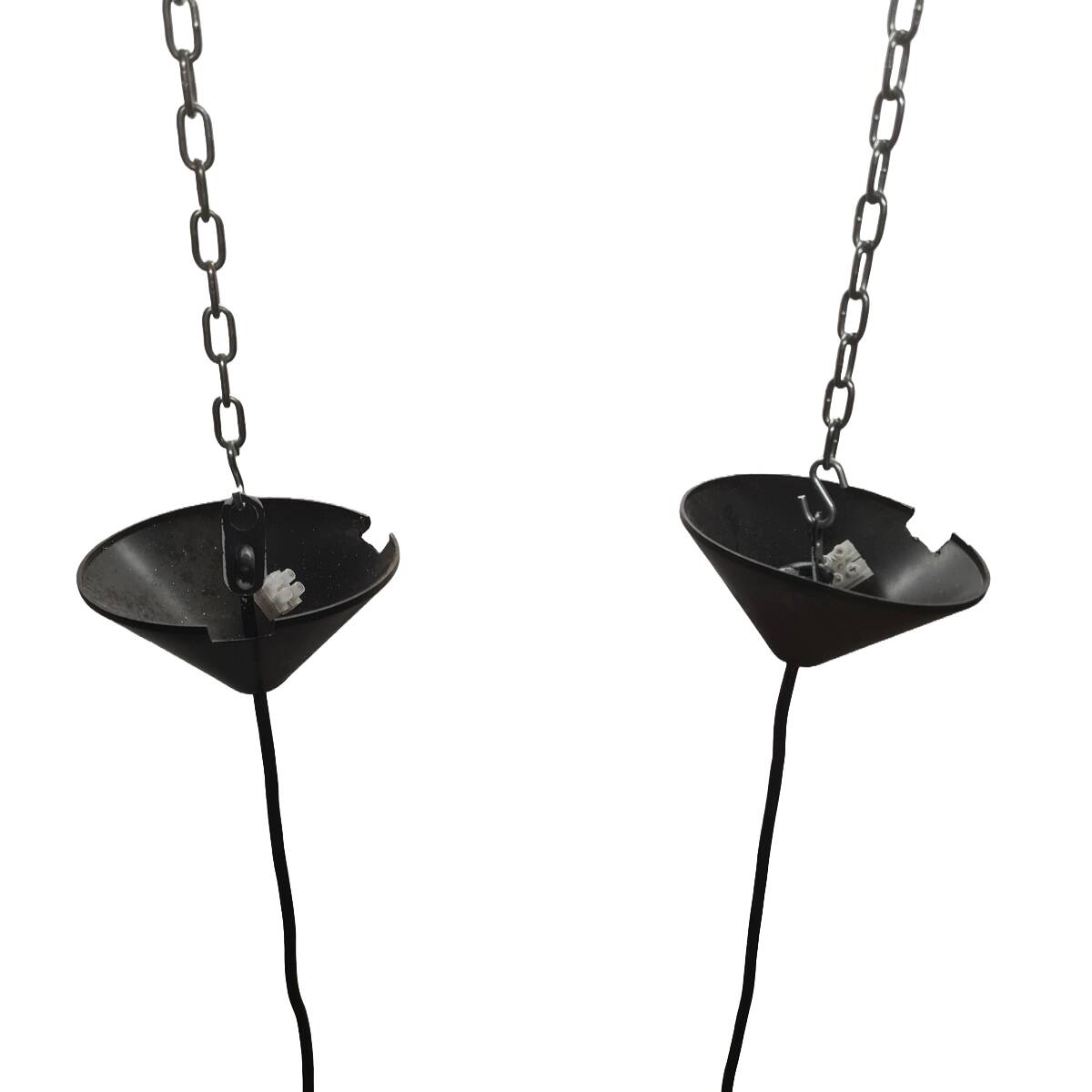 Vintage West Germany Ceramic Pendant Lamps, 1970s.