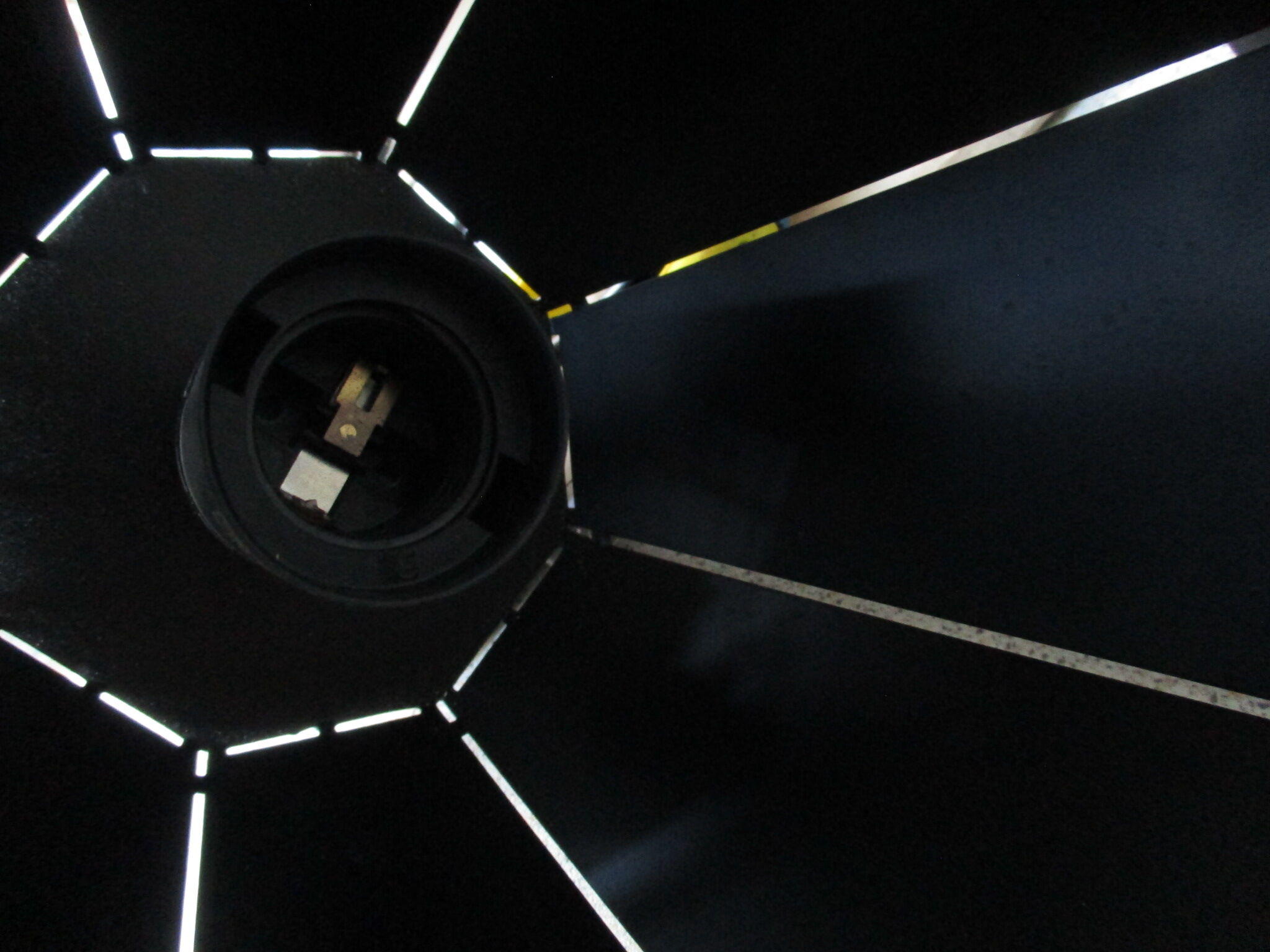 Two pendant lamps design black iron and light wood