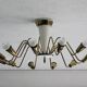 Antique 12-light Sputnik spider pendant lamp from the 60s
