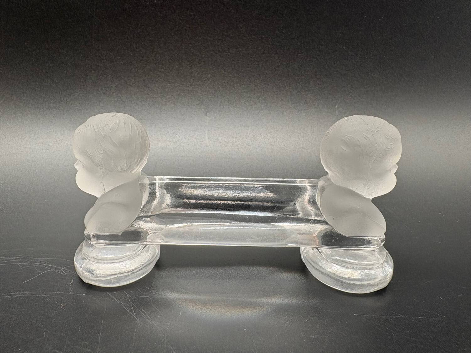 12 Baccarat crystal knife holders, Houdon model, 19th century.