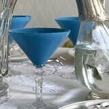 6 verres à cocktails en cristal