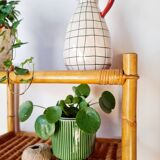 Vintage rattan shelf - bookcase