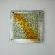 Murano Mazzega orange wall light, ice cube effect, Italy, 1970