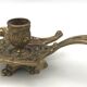 Solid Brass Hand Candle Holder