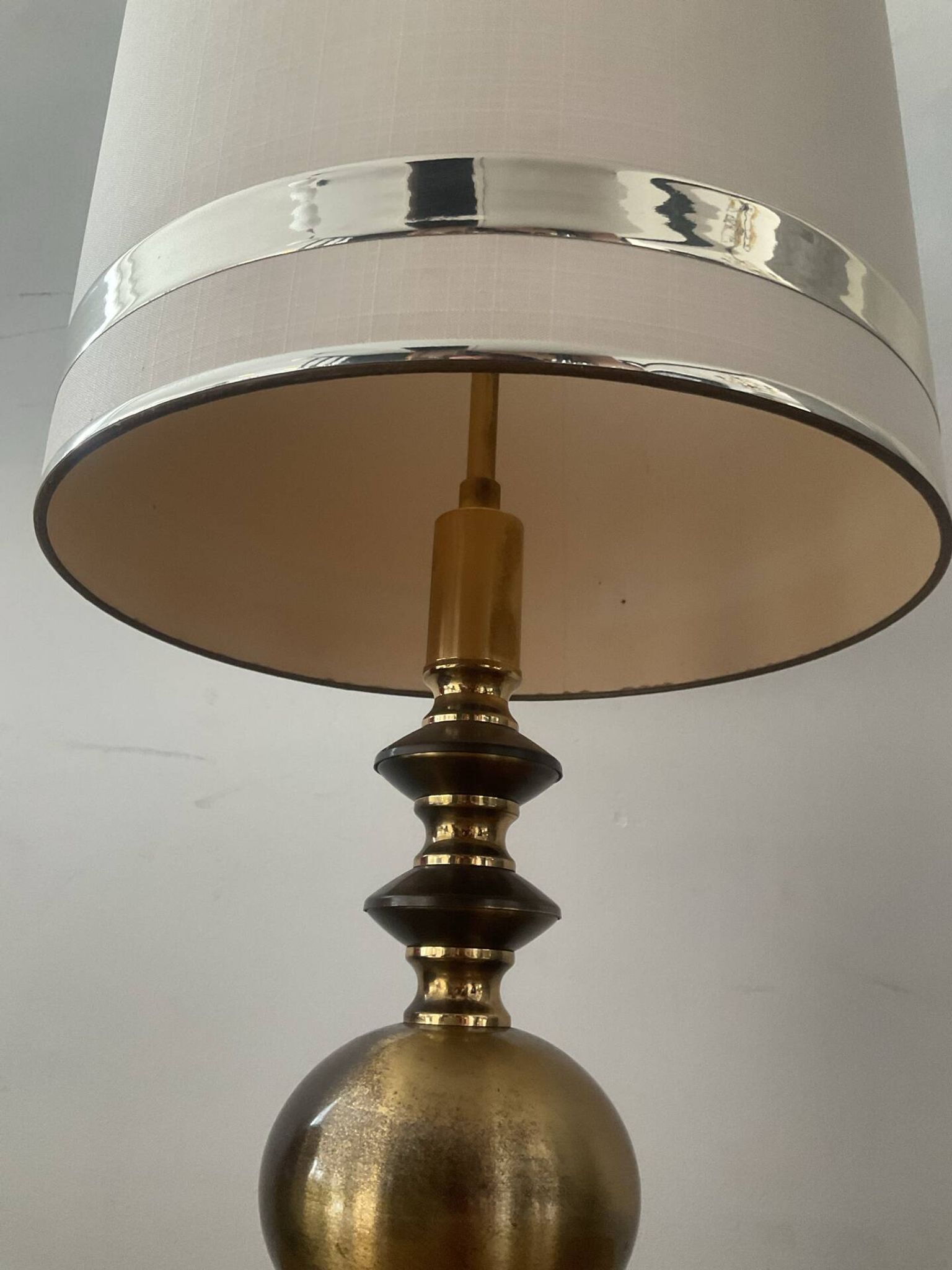 Lampe en laiton des années 60-70