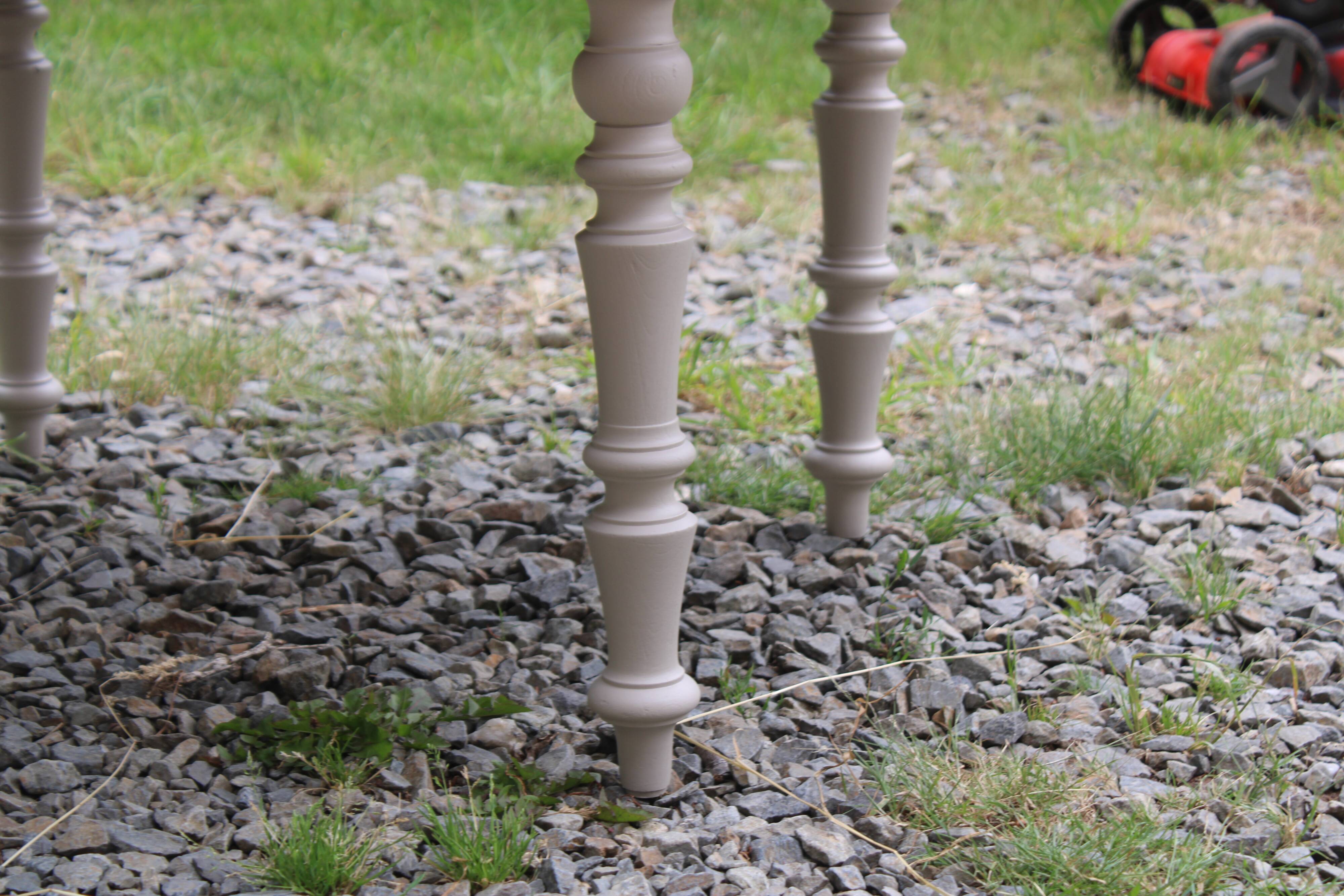 Table de ferme ronde à volets en bois massif – Ø 130 cm