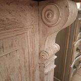 Late 19th century counter in patinated oak