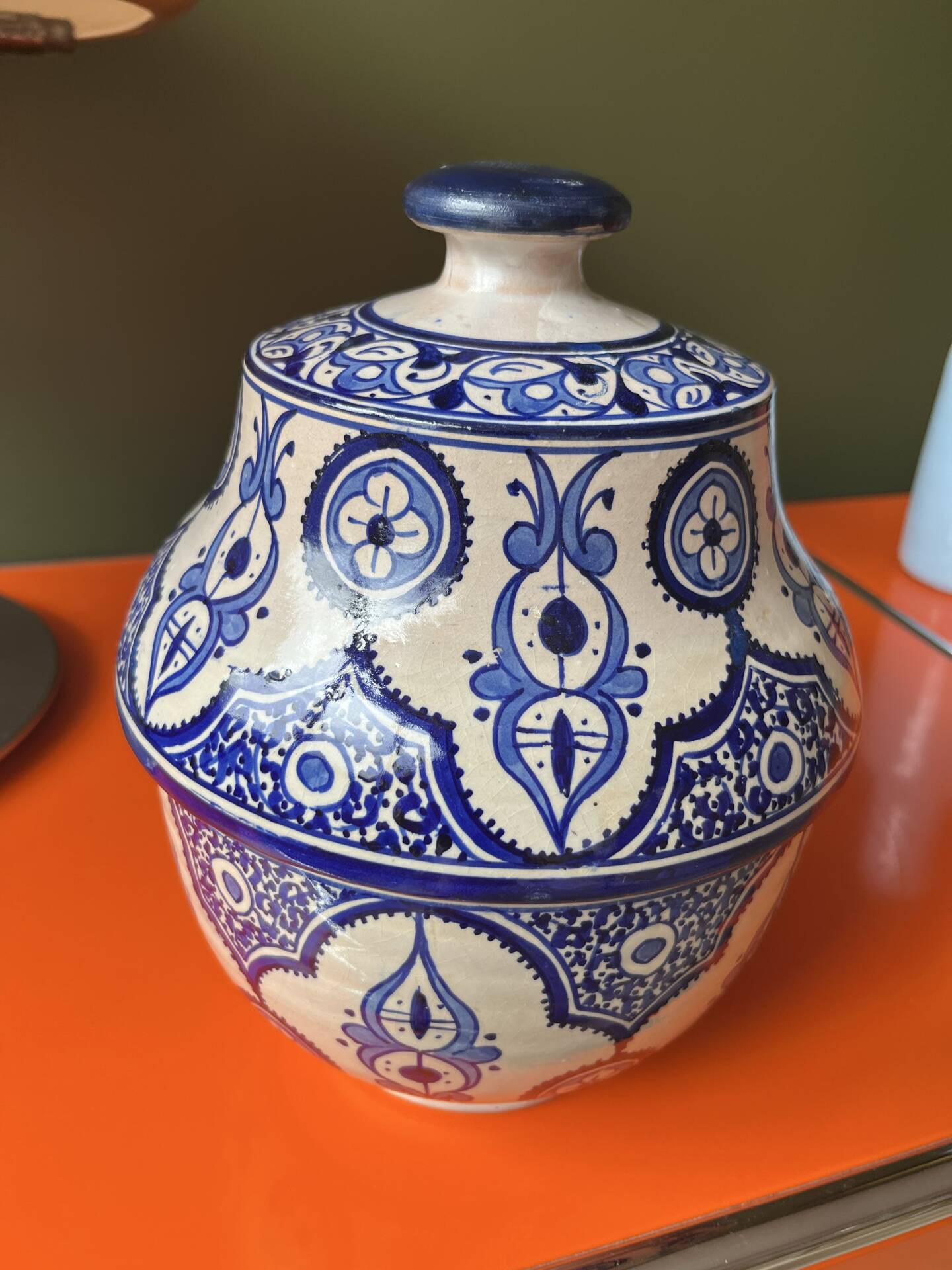 Ancient ceramic pot from Fès.