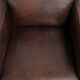 Sturdy set of vintage sheepskin armchairs with a nice English design