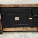 Old Lille workshop workbench with one door and four drawers
