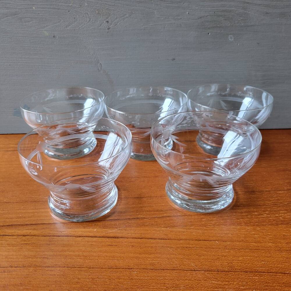 Art Deco Glass Service, 1950s