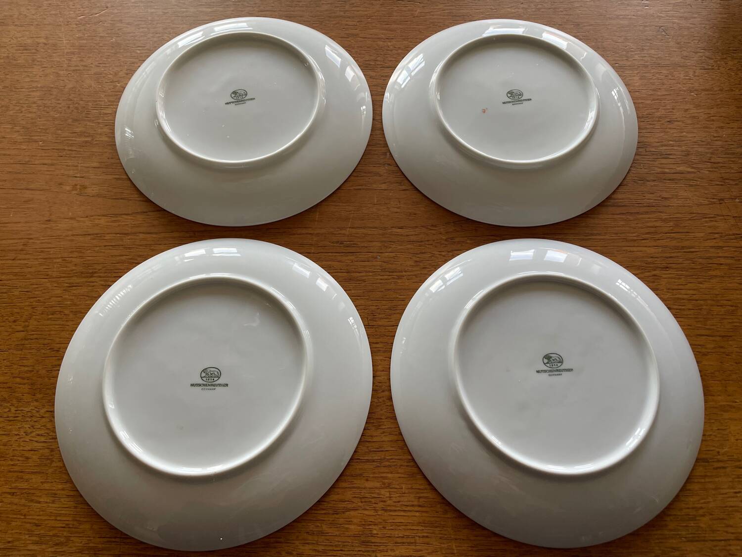 Set of 4 Vintage Hutschenreuther Fruit Dessert Plates 20cm, Side Plate