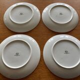 Set of 4 Vintage Hutschenreuther Fruit Dessert Plates 20cm, Side Plate