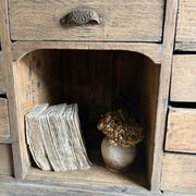 Magnifique Ancien Comptoir De Commerce En Chêne À Nombreux Tiroirs