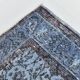 Turkish Rug All-Over Floral Pattern Light Blue Vintage Rug, 157x255Cm