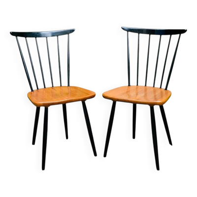 Paire de chaises scandinaves 1950