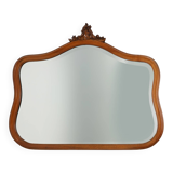 Miroir belge en chêne sculpté de style Louis XV du XXe siècle