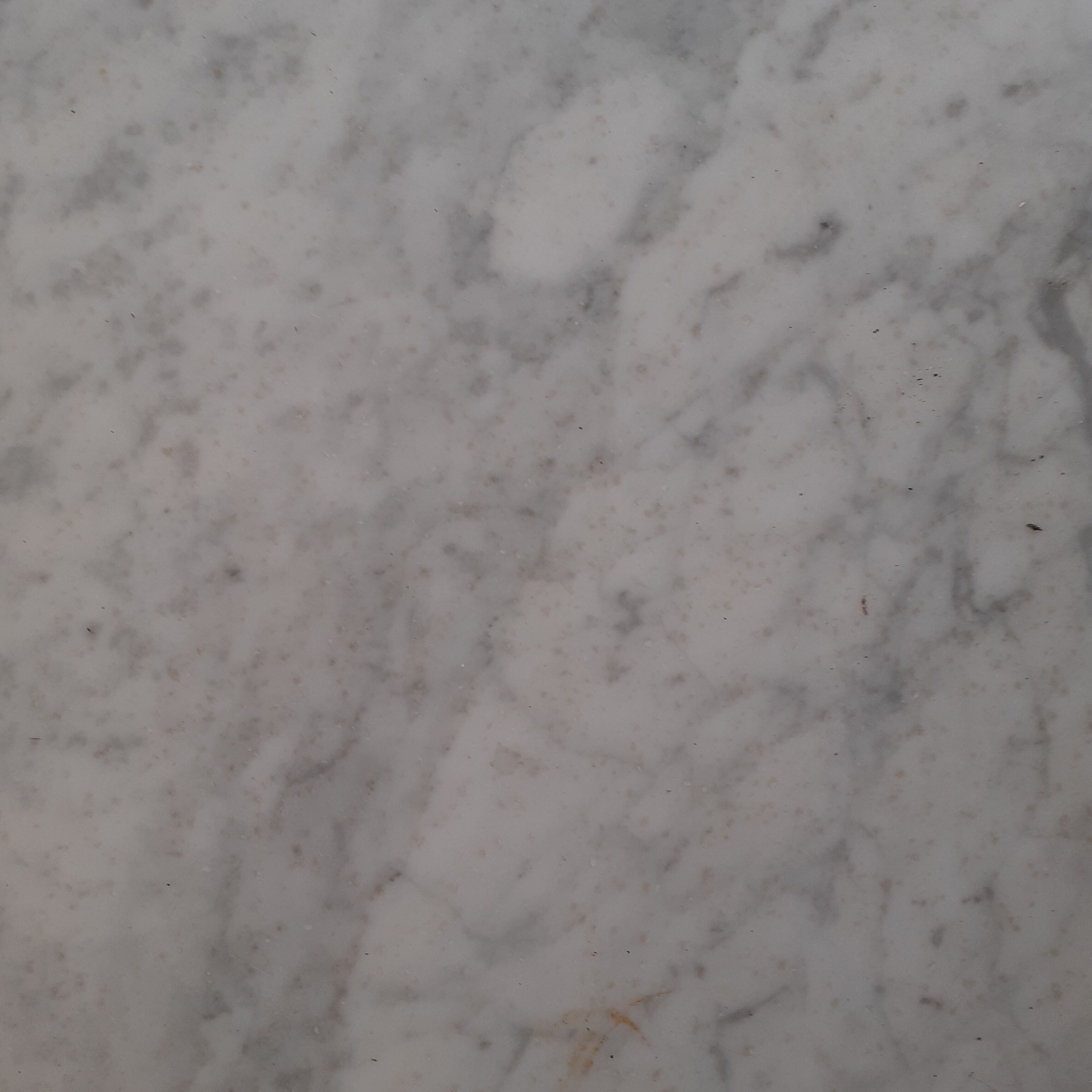 Round cherry guerion with white marble top