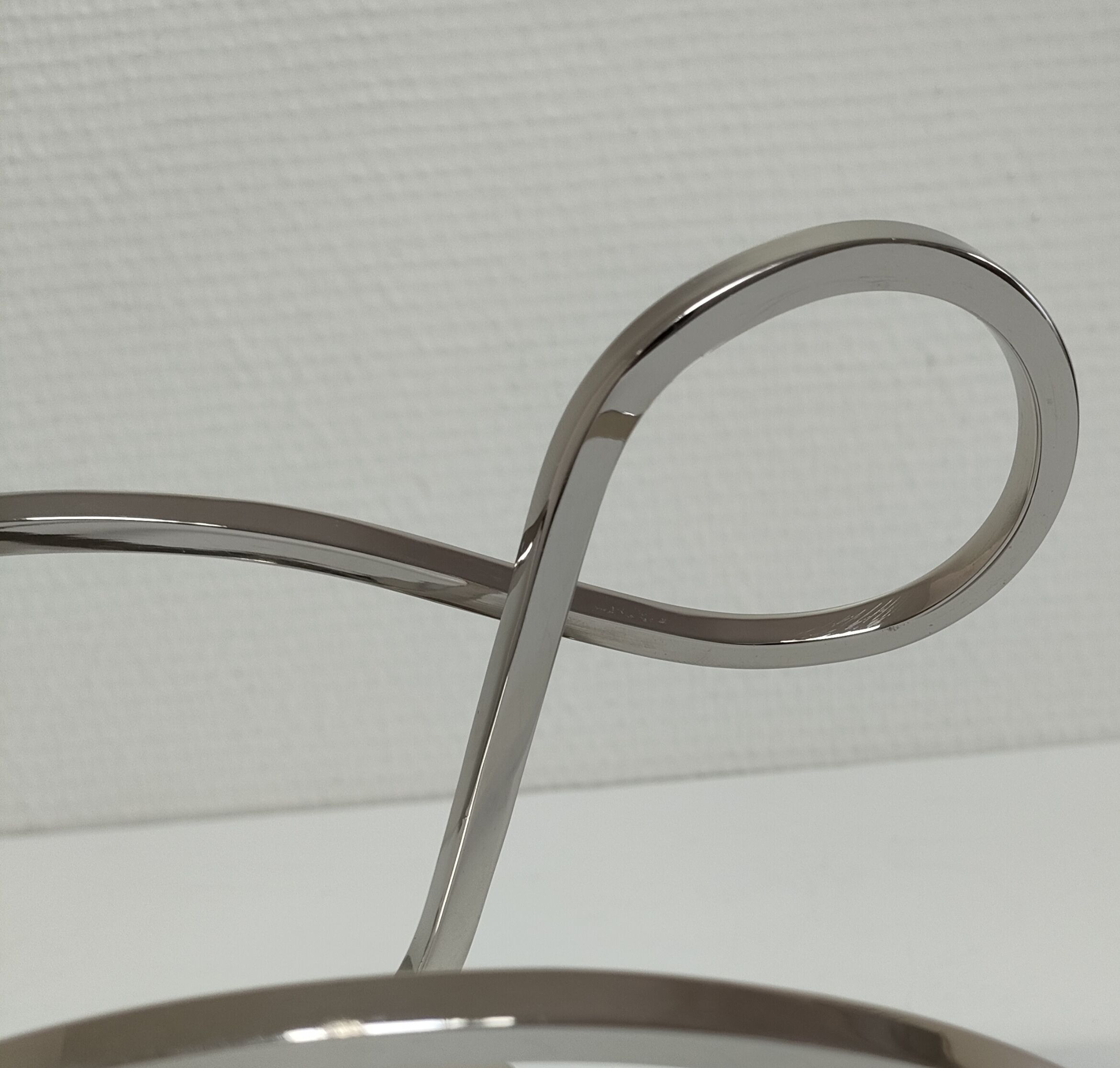 Candle holder brass chrome contemporary design