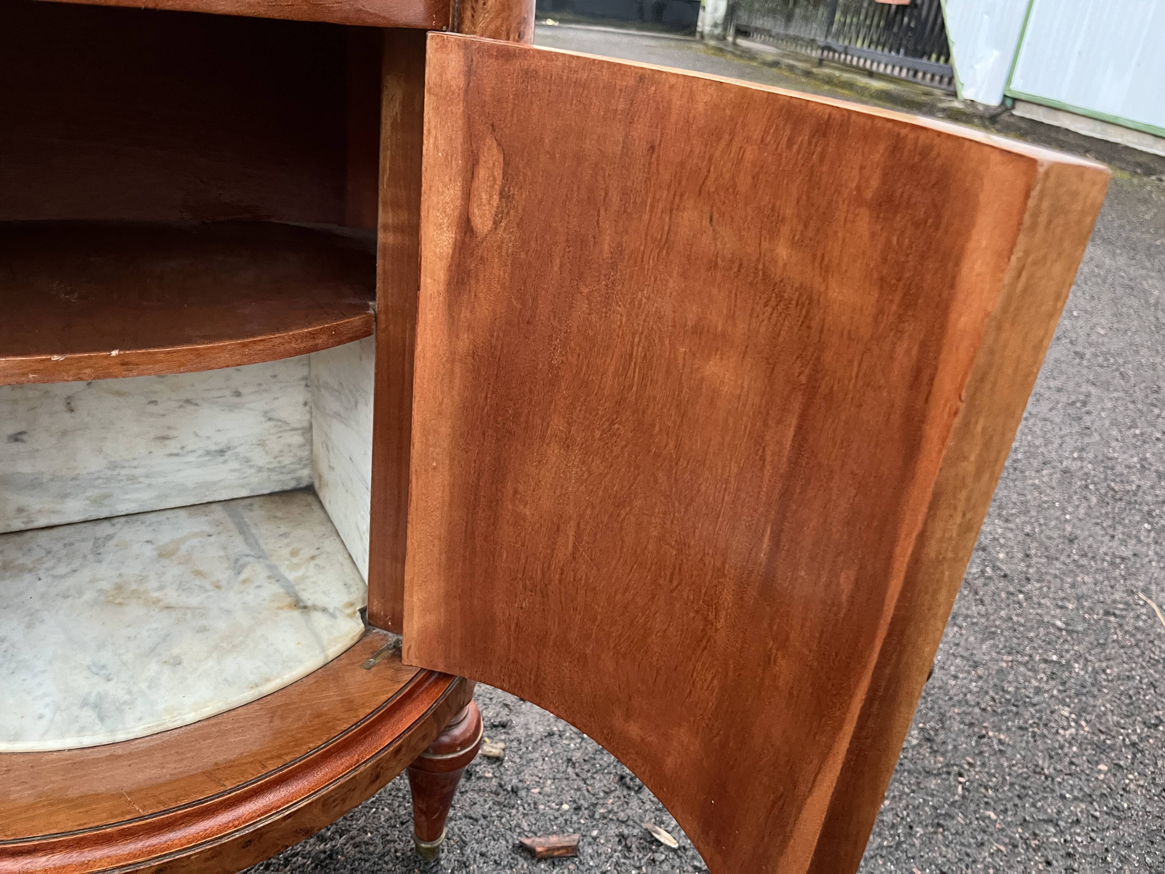 Small Louis XVI style marquetry sideboard