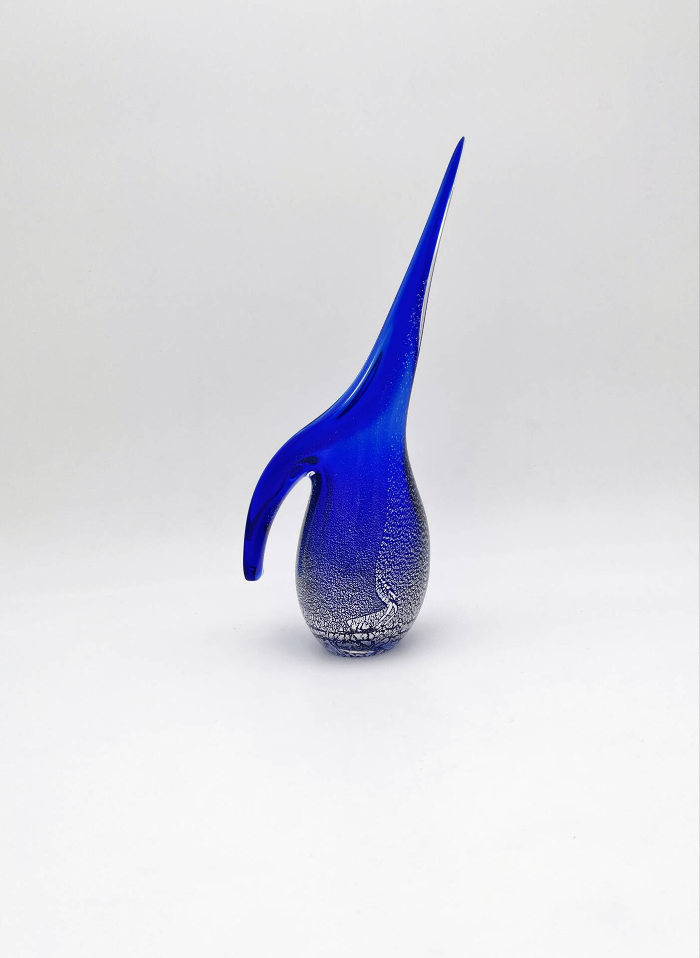 Pichet Colibri Signed Allan Scharff Holmegaard Blue Leaf Silver 27cm