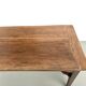 Farm table, old solid oak dough trough, France, around 1920.